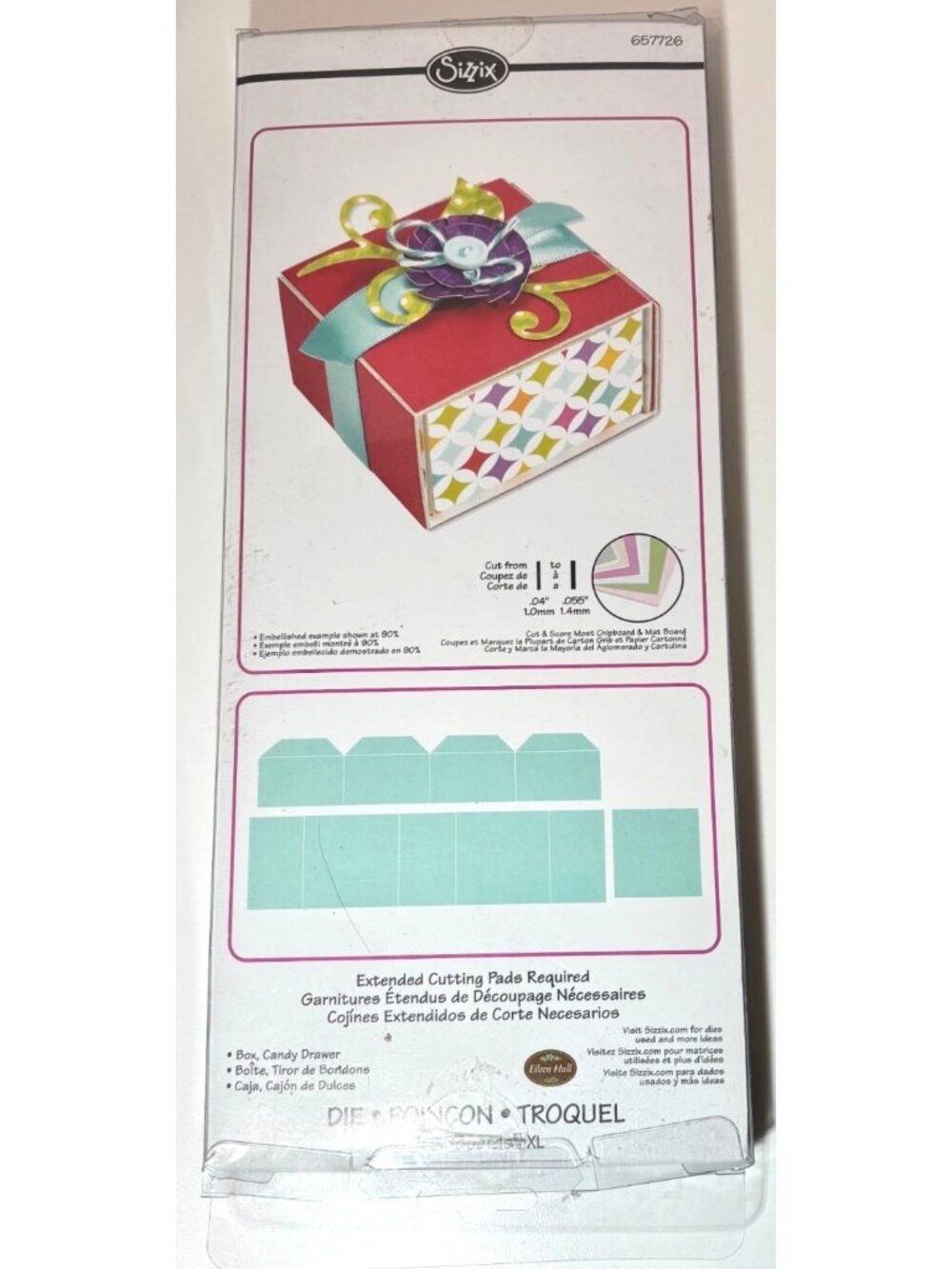 Sizzix Bigz XL die #657726 by Eileen Hull Candy Drawer